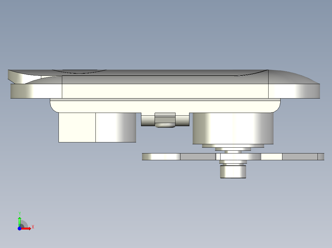 A0002525-SK1-845钣金门锁前视图