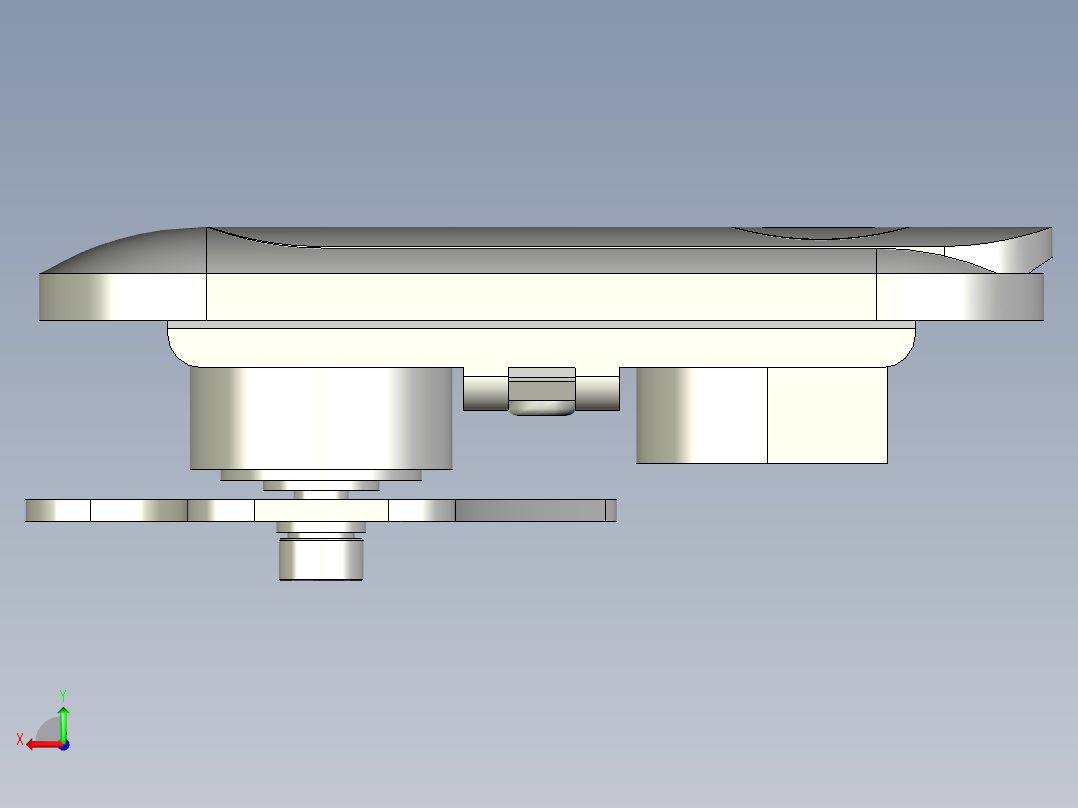 A0002525-SK1-845钣金门锁后视图