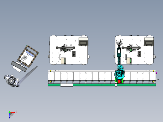 感应线圈的自动化检测岗位模拟俯视缩略图