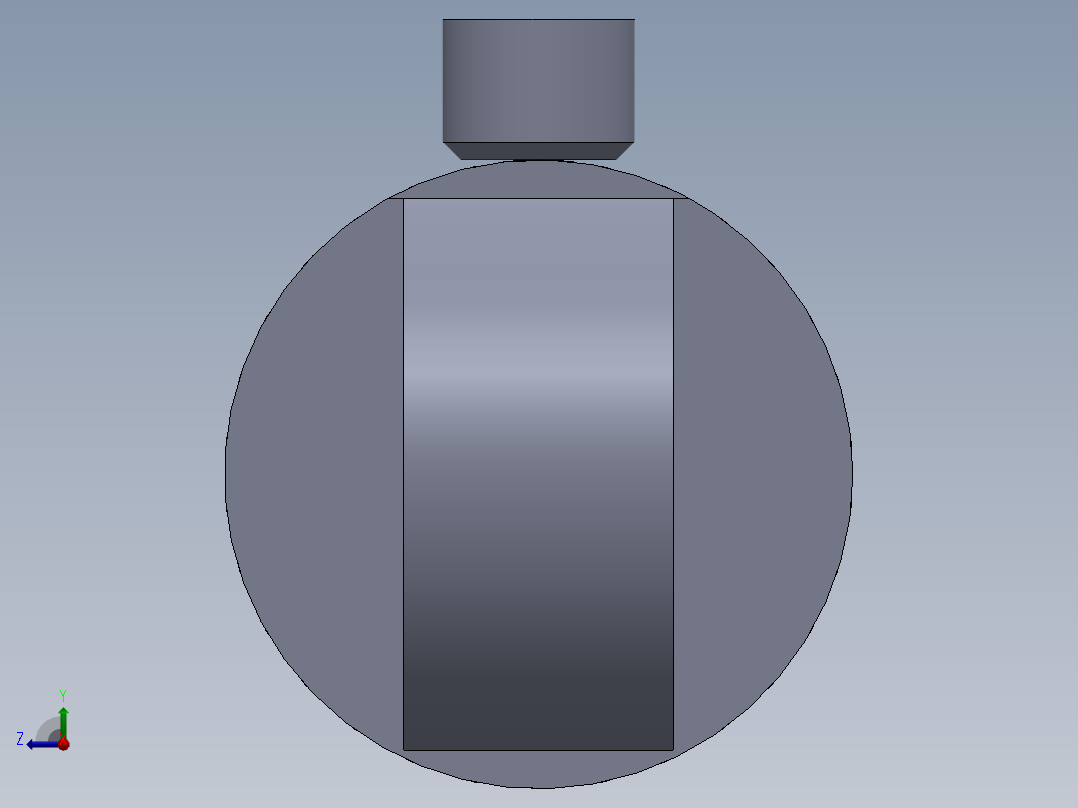 液压缸管diameter-90-mm-length-606-mm-1.snapshot.1右视图