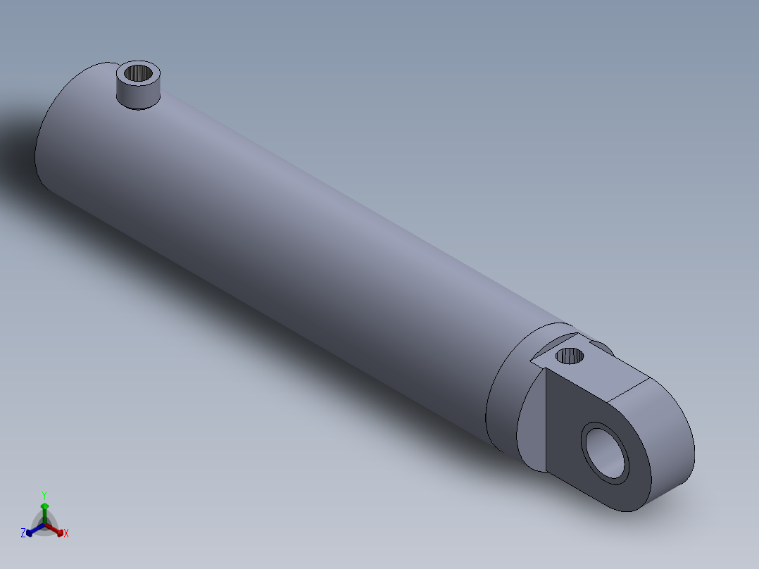 液压缸管diameter-90-mm-length-606-mm-1.snapshot.1正等轴测图