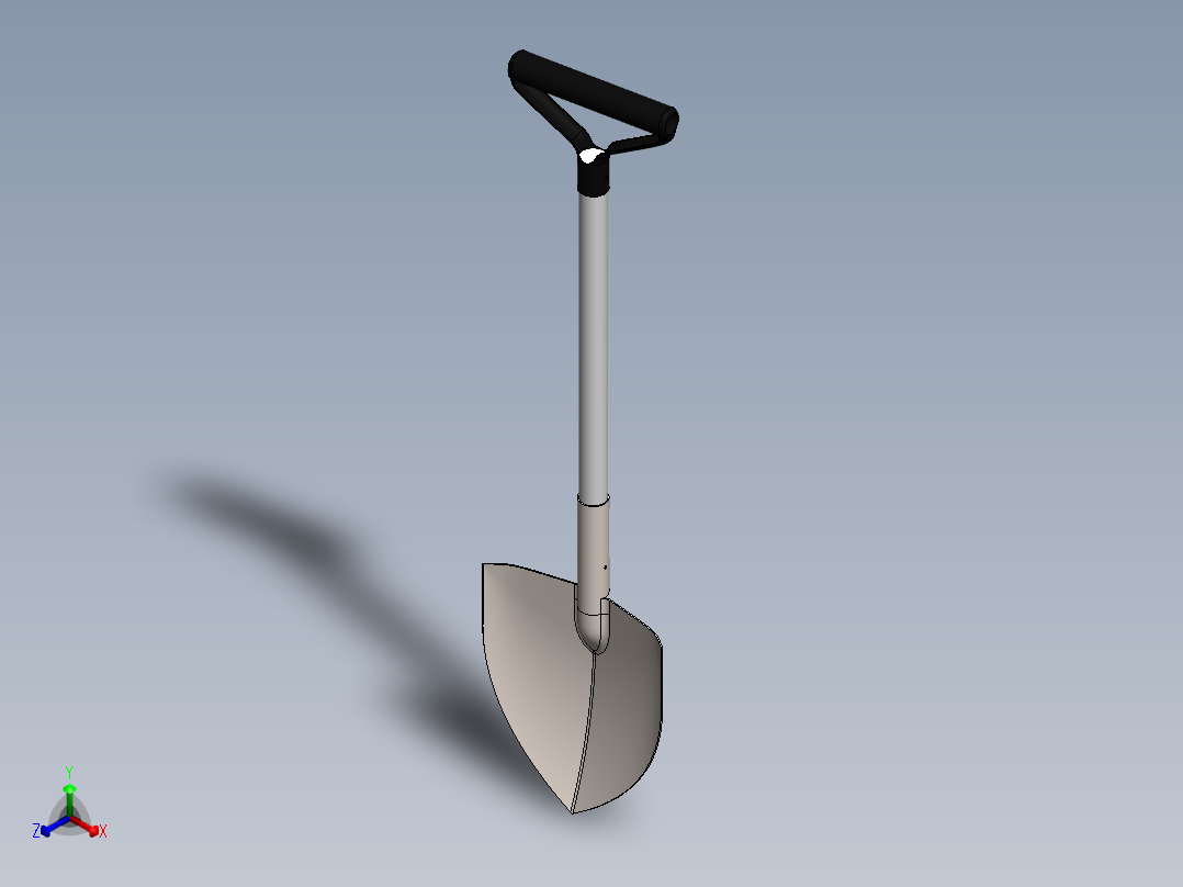 铲子(8)正等轴测图