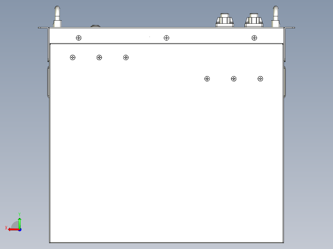 家庭用户储能U插箱后视图