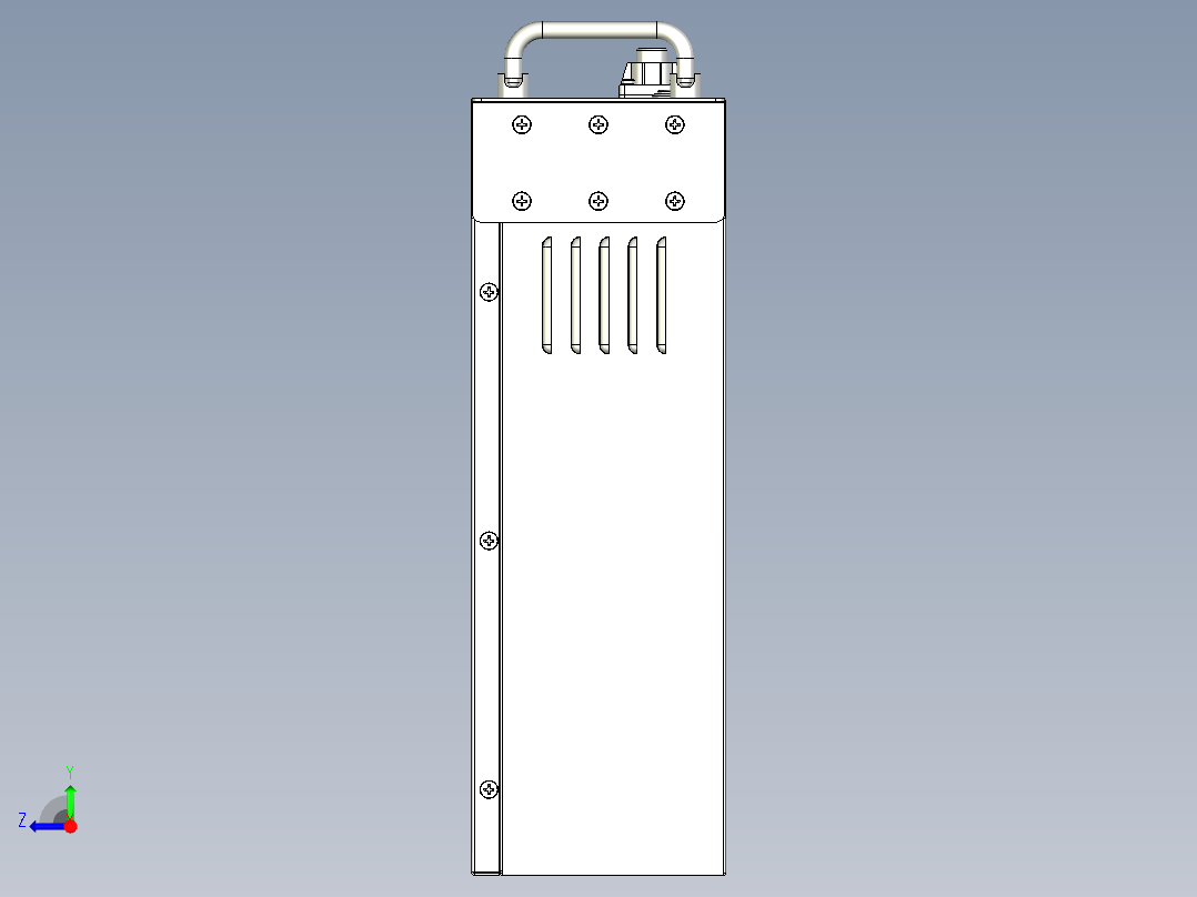 家庭用户储能U插箱右视图