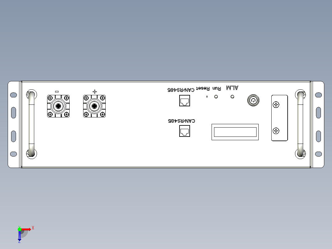家庭用户储能U插箱俯视图