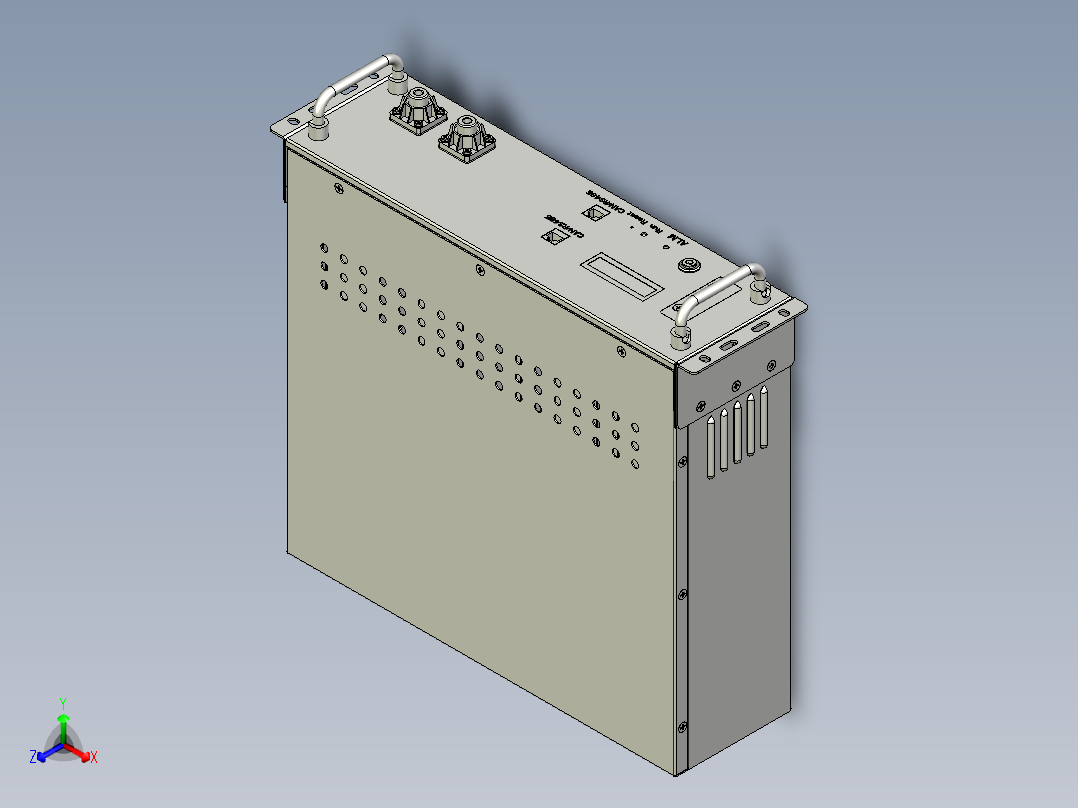 家庭用户储能U插箱正等轴测图