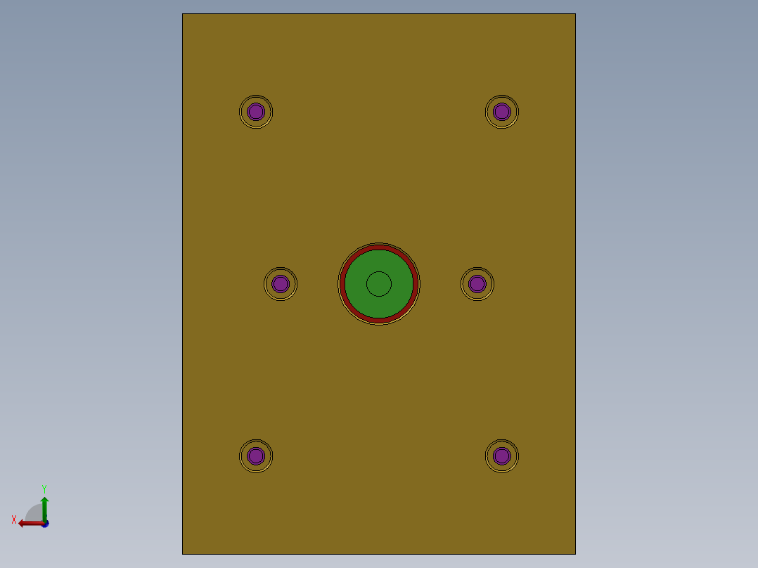 注塑模具、模具(114)后视图