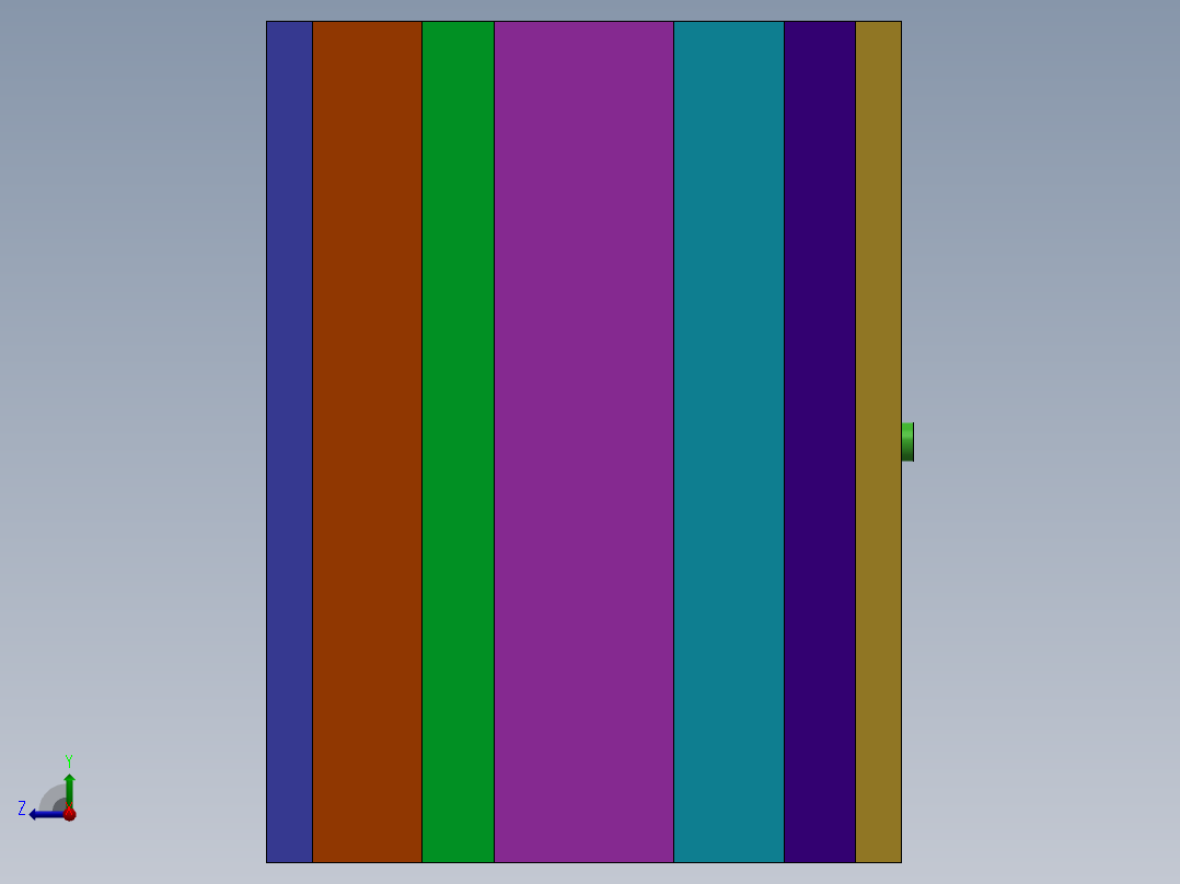 注塑模具、模具(114)右视图