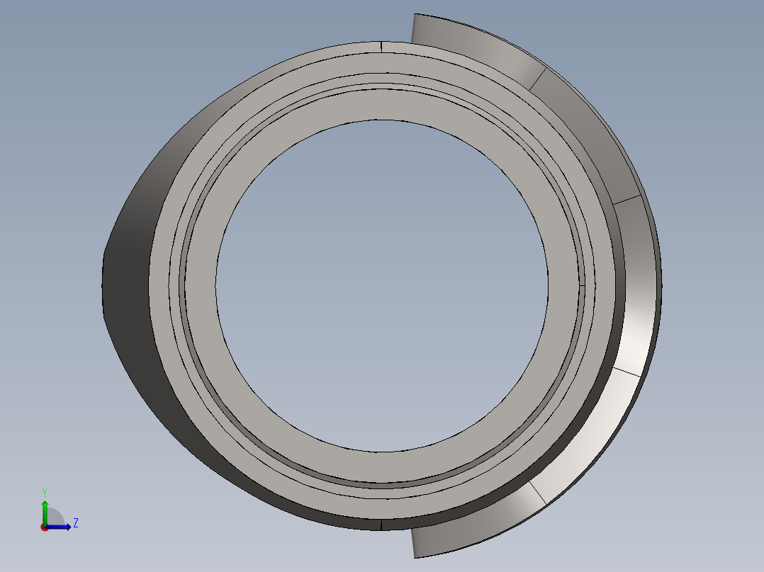 CNC加工部件左视图