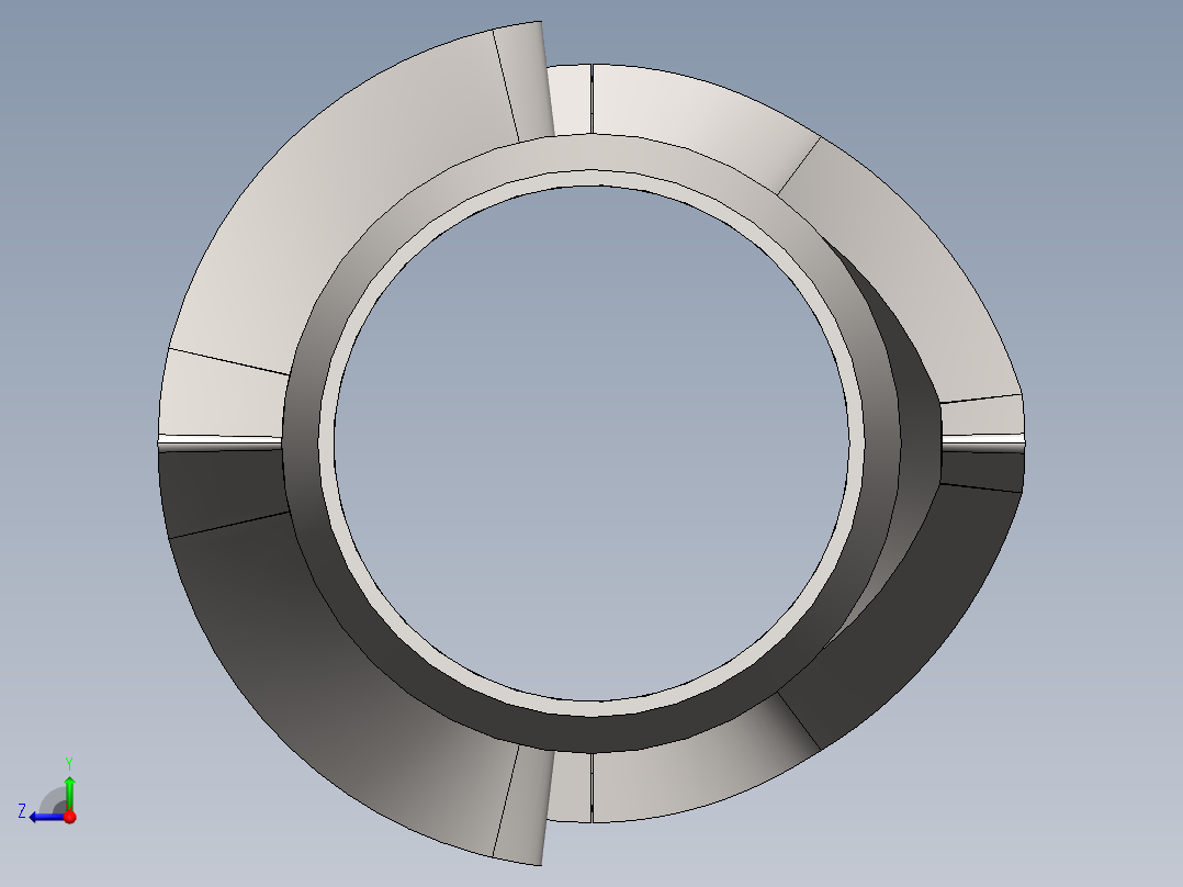 CNC加工部件右视图
