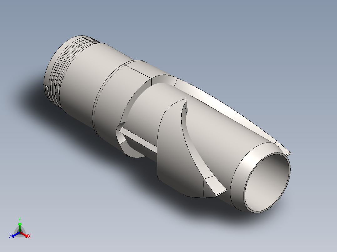 CNC加工部件正等轴测图