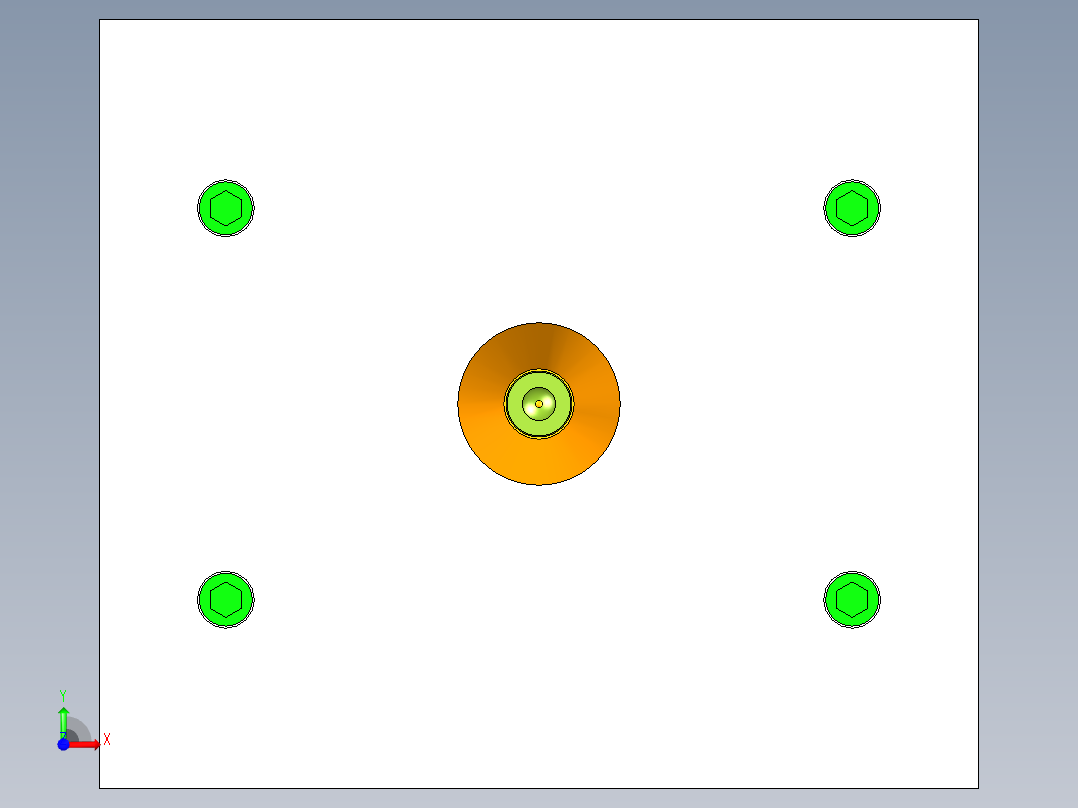 智能透明按键面板（曲面分型）前视图