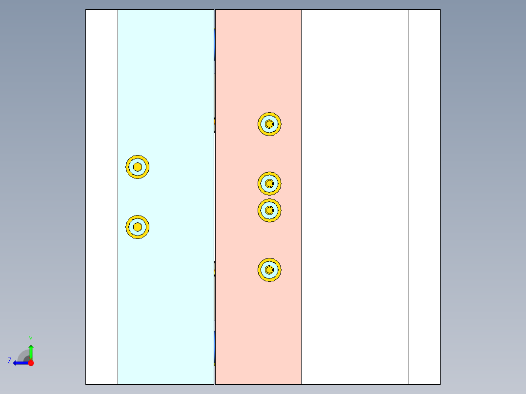 智能透明按键面板（曲面分型）右视图
