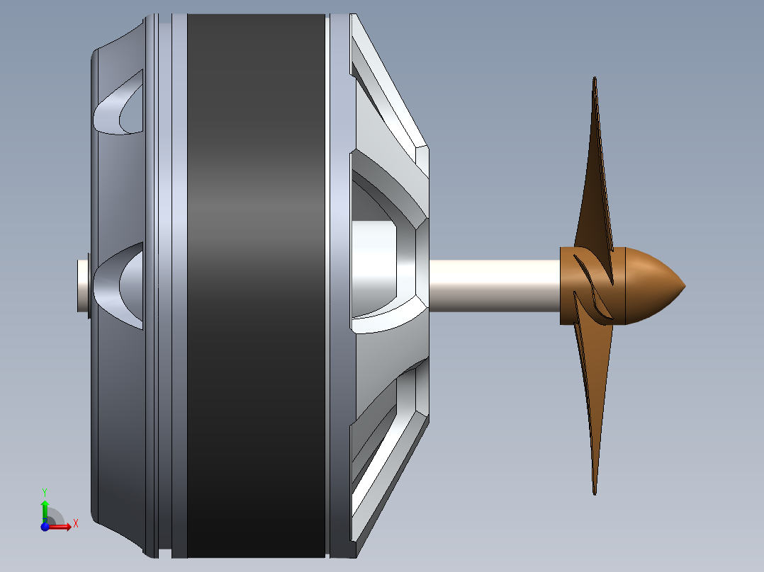 直流电机、电机(20)前视图