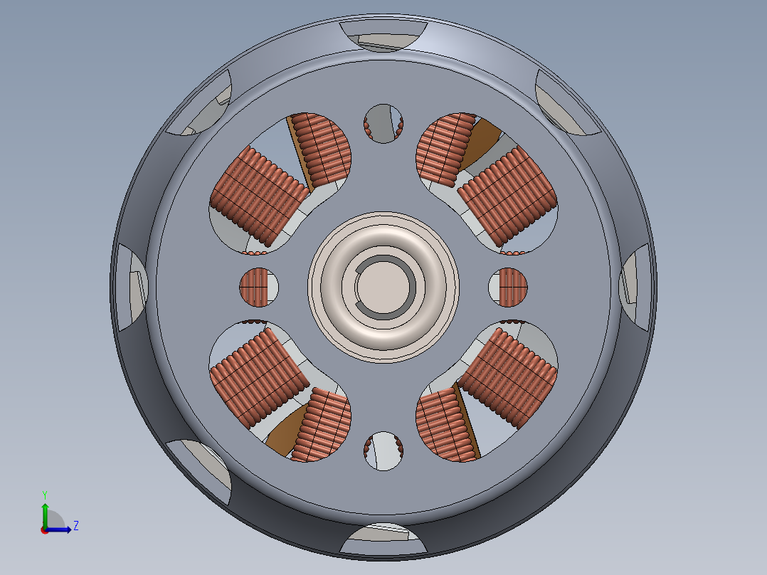 直流电机、电机(20)左视图