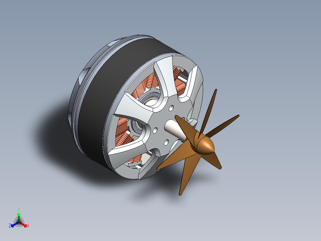 直流电机、电机(20)正等轴测图