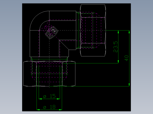 PARKER管接头EO Union elbow W18LMS_front
