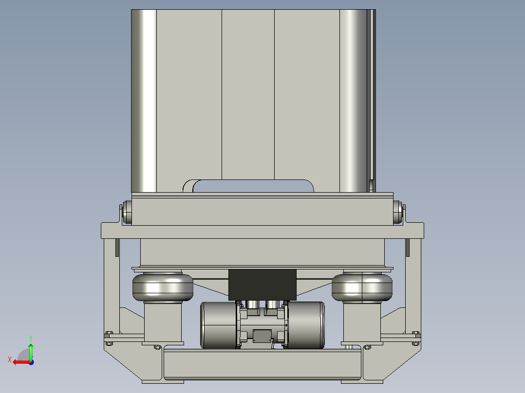 压实振动台后视图