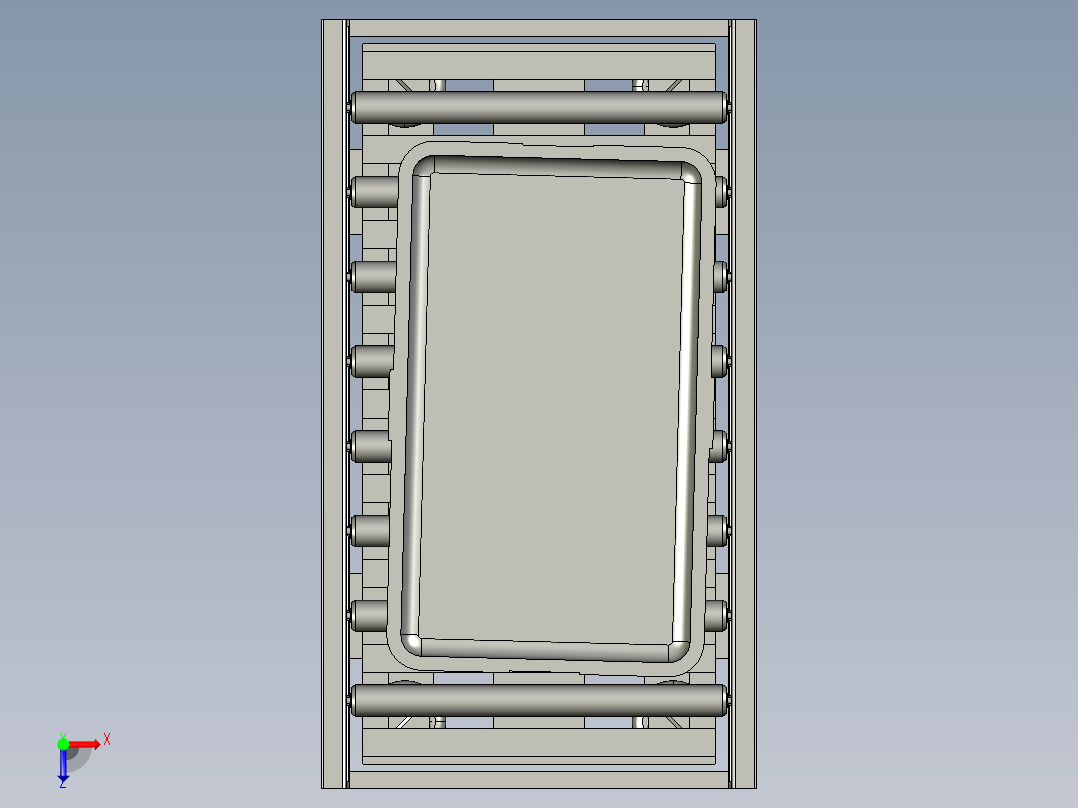 压实振动台俯视图