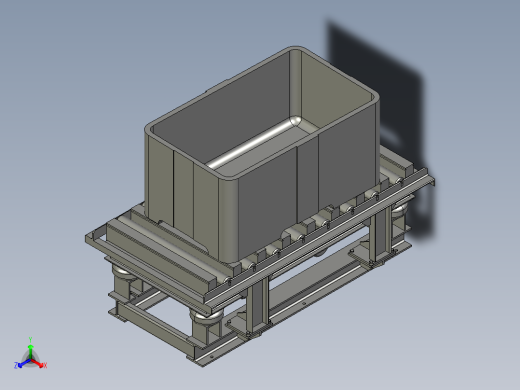 压实振动台正等轴测缩略图
