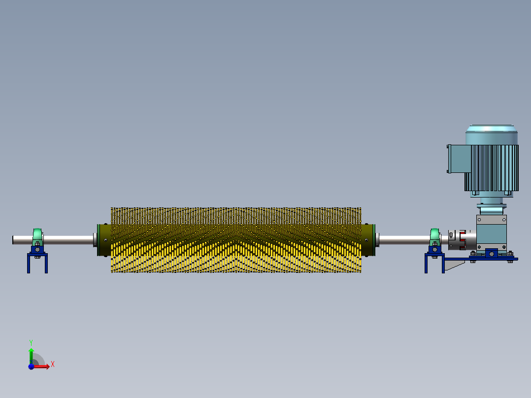 电动滚刷清扫器1168112   50前视图