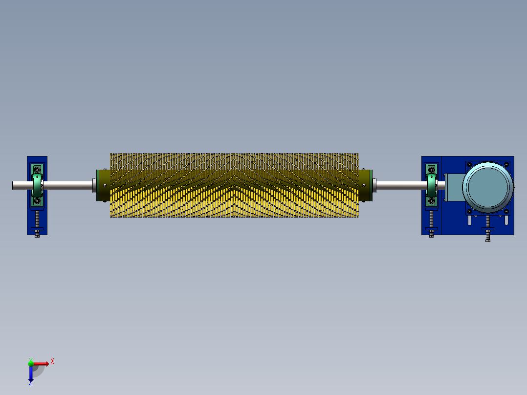 电动滚刷清扫器1168112   50俯视图
