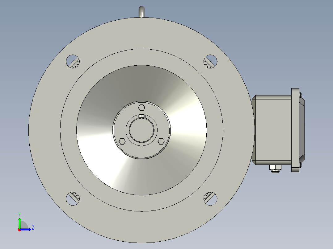 Y2系列B5型三相异步电动机Y2100L-2左视图