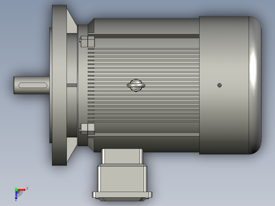 Y2系列B5型三相异步电动机Y2100L-2俯视图