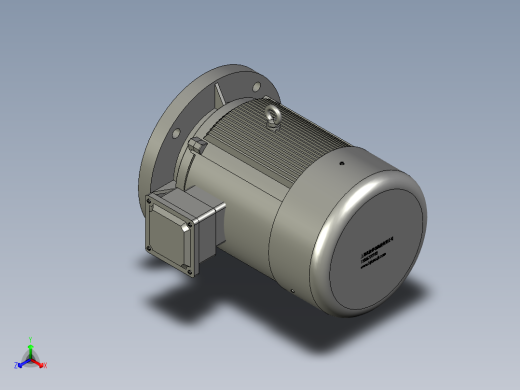 Y2系列B5型三相异步电动机Y2100L-2正等轴测缩略图