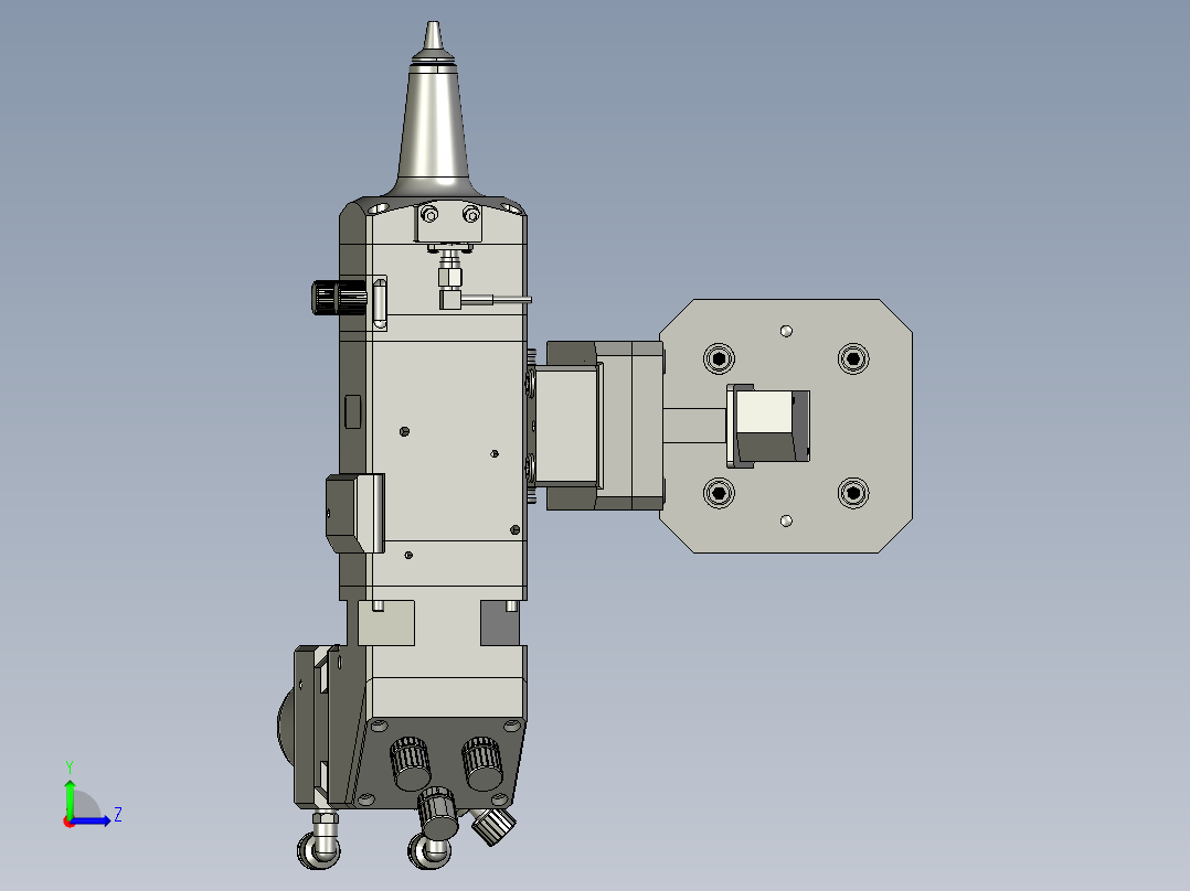 200-000切割头组件左视图