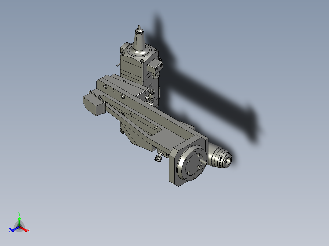 200-000切割头组件正等轴测图