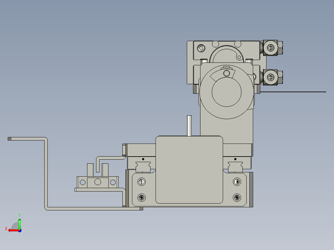 F01AE00021-D40000尾部夹膜旋转组件后视图