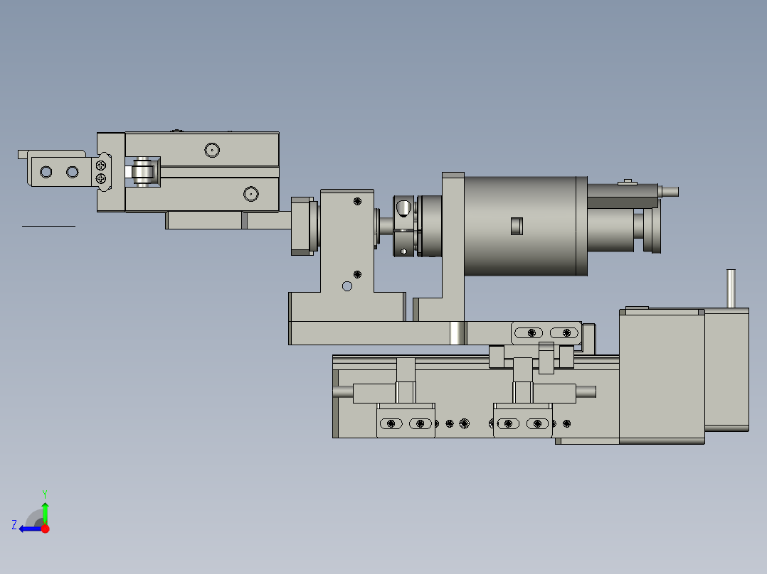 F01AE00021-D40000尾部夹膜旋转组件右视图