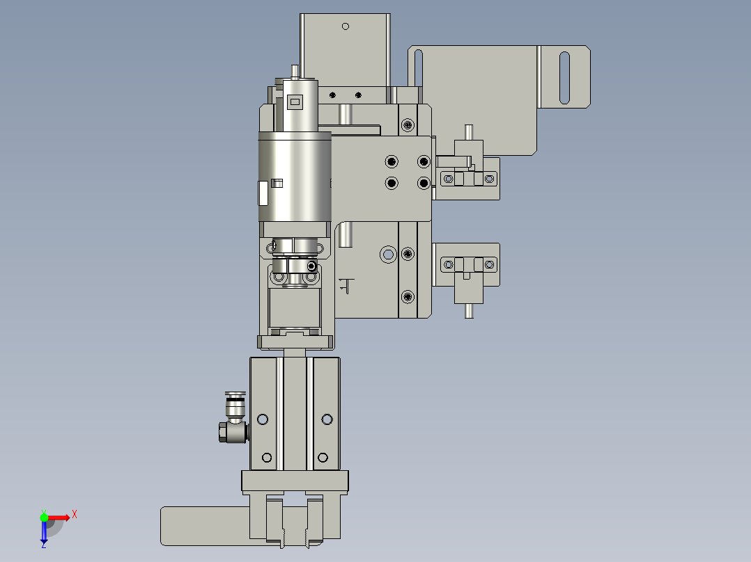 F01AE00021-D40000尾部夹膜旋转组件俯视图