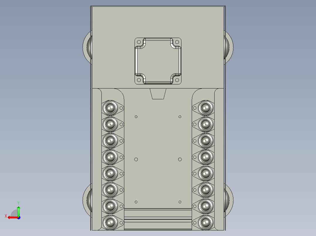 大吨位自动冲压生产线设计-上下料循环机构-V1后视图