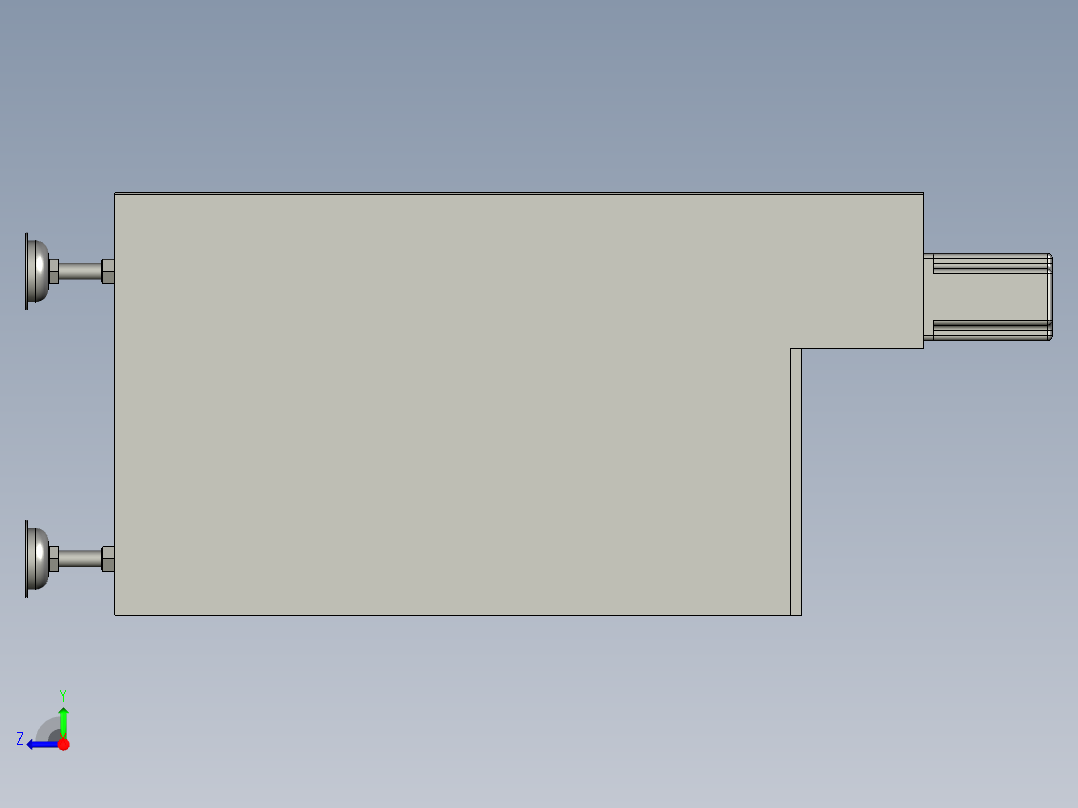 大吨位自动冲压生产线设计-上下料循环机构-V1右视图