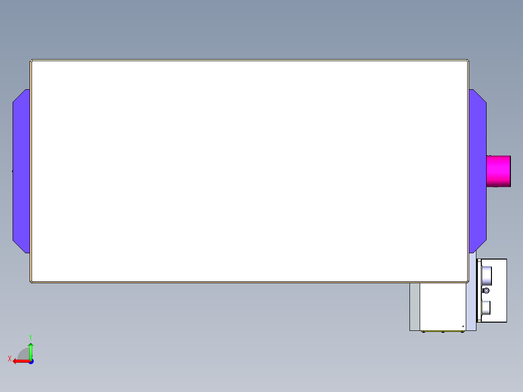 泵体四轴夹具后视图
