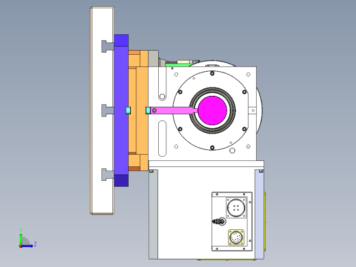 泵体四轴夹具左视缩略图