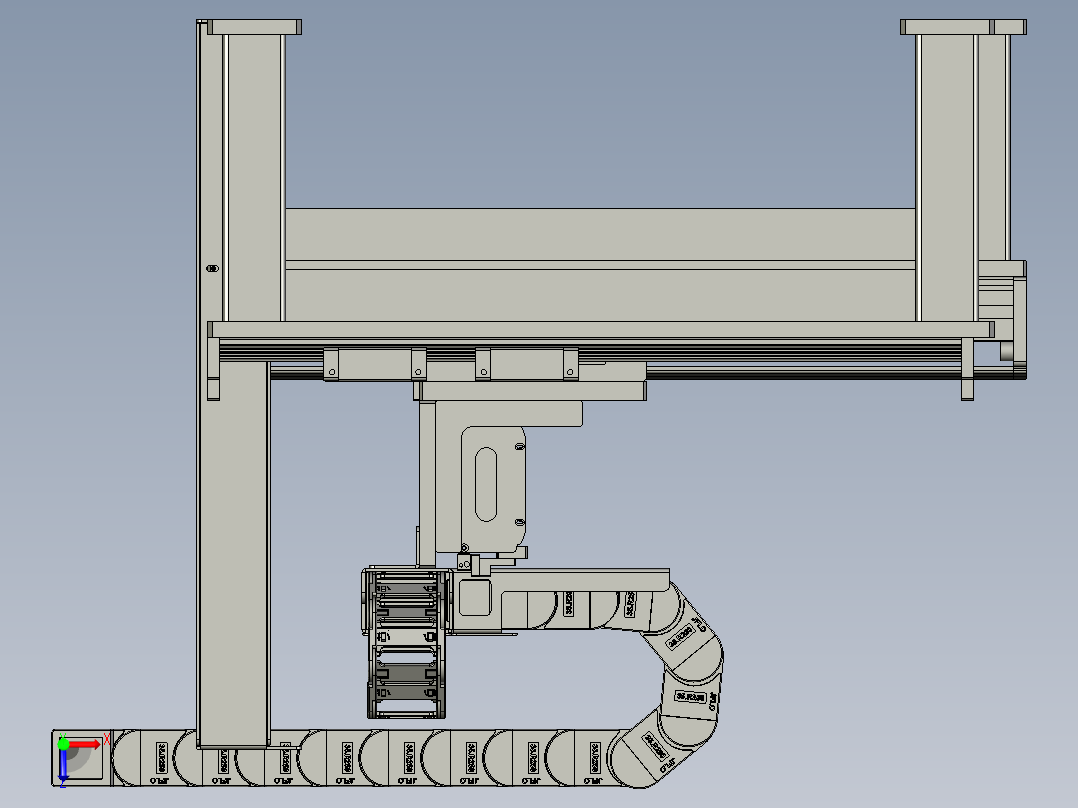 E19472-152-000-X1-XYZ龙门俯视图