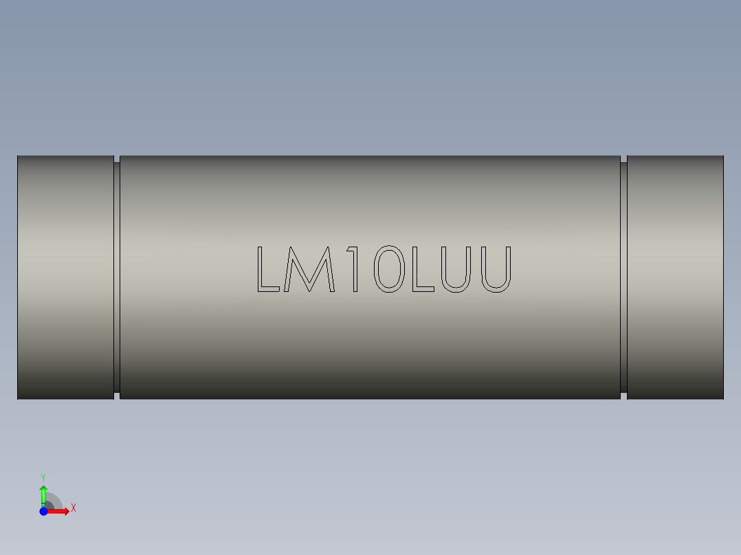 LM10LUU加长型直线轴承GB前视图