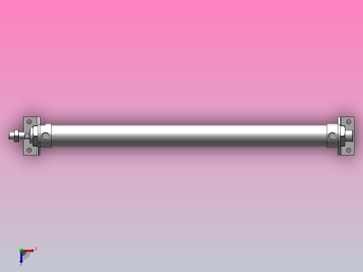 气缸MAL25x350SCALB俯视缩略图