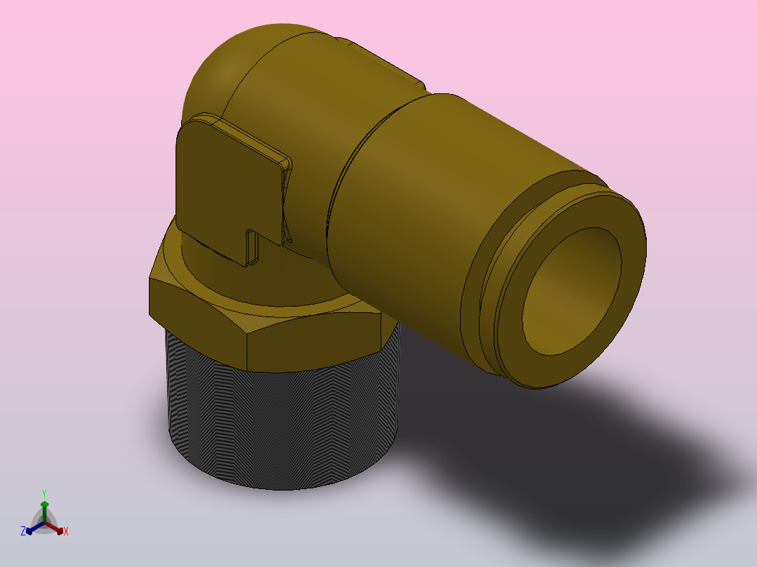 IPLT 全铜L型螺纹弯头管接头_IPLT010-03主视图