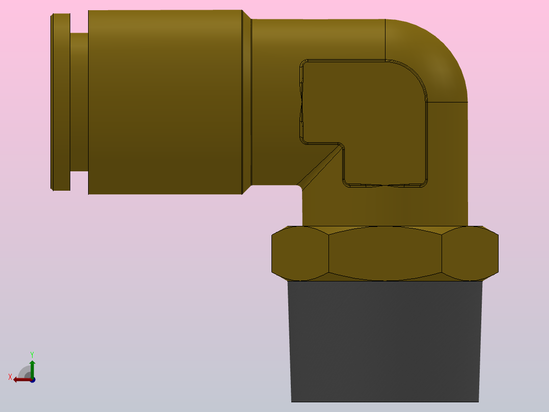 IPLT 全铜L型螺纹弯头管接头_IPLT010-03后视图