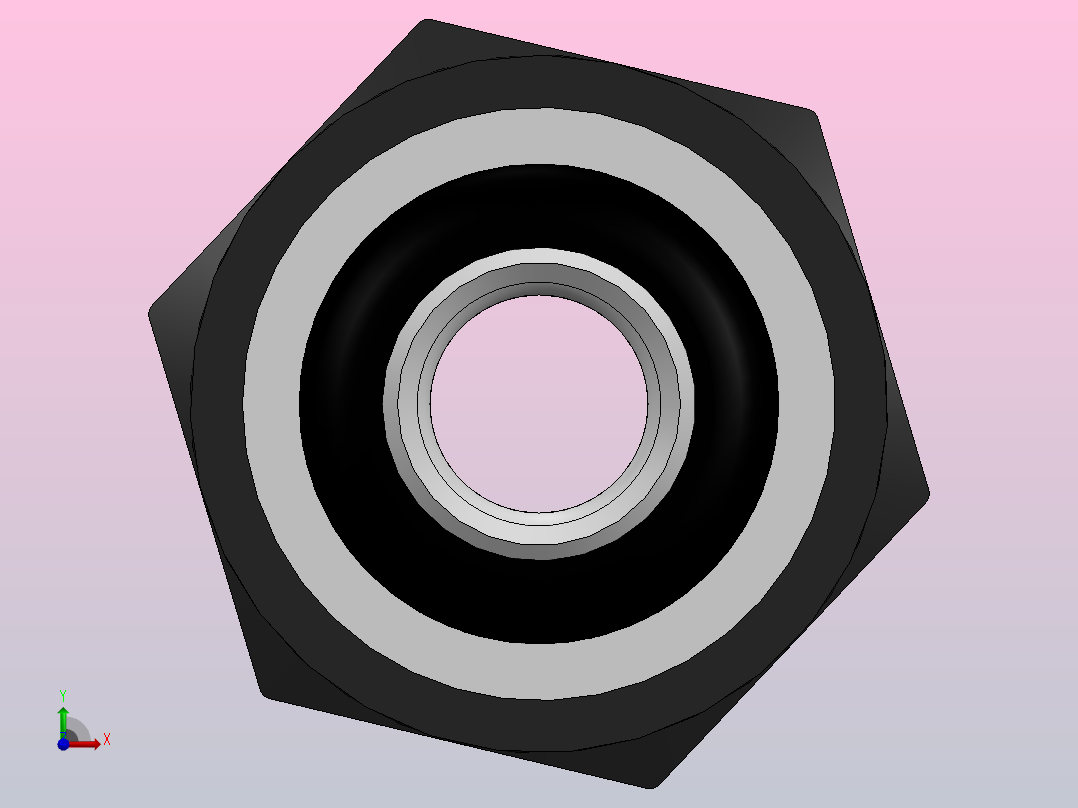 DC电源插头2,5 x 5,5毫米前视图