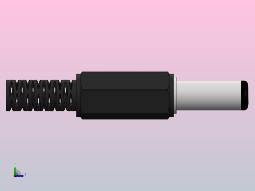 DC电源插头2,5 x 5,5毫米左视缩略图