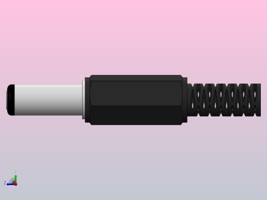 DC电源插头2,5 x 5,5毫米右视缩略图