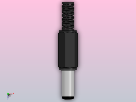 DC电源插头2,5 x 5,5毫米俯视缩略图