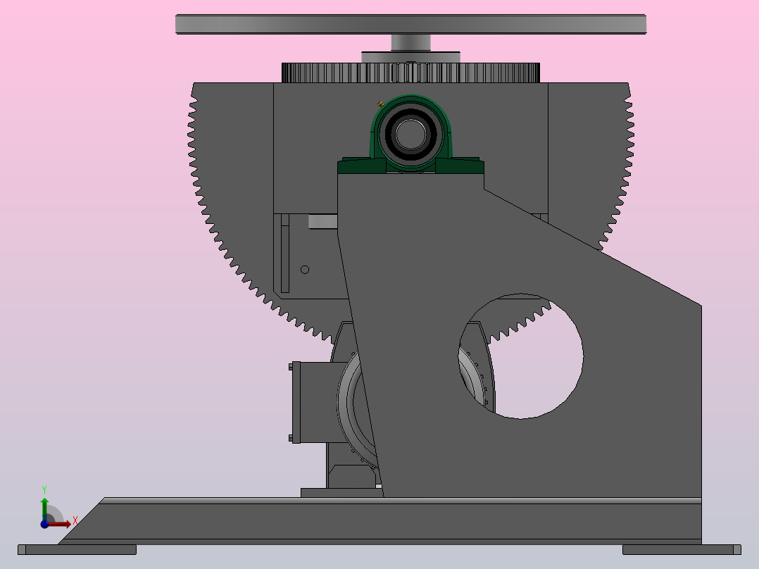 二轴变位机前视图