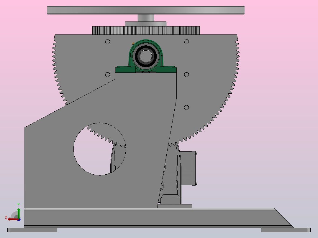 二轴变位机后视图