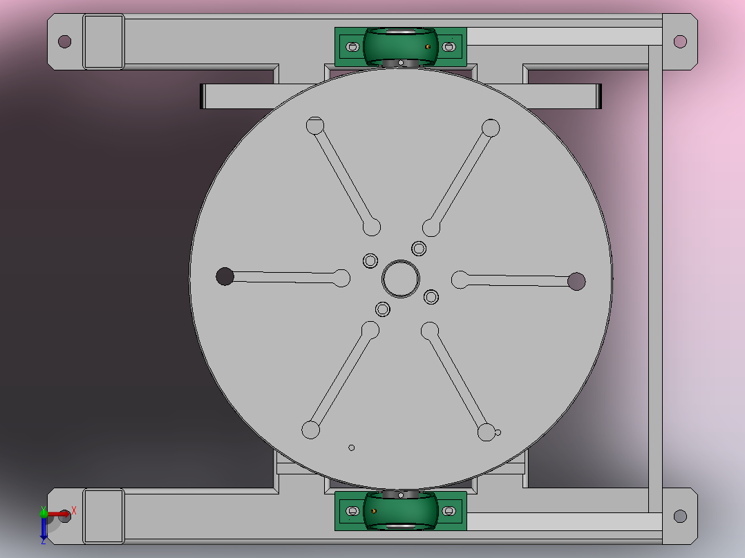 二轴变位机俯视图